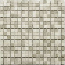 Travertino Silver POL 15x15x4 Мозаика из травертина  Pietrine Travertino silver POL 15x15x4 Caramelle 305x305 мм