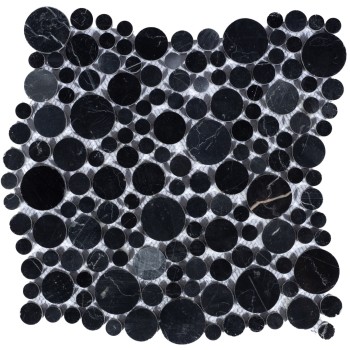 Nero oriente bolli Мраморная мозаика Caramelle 278x278 мм