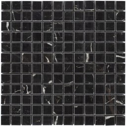 Nero Oriente POL 23x23x4 Мраморная мозаика  Pietrine Nero POL 23x23x4 Caramelle 298x298 мм