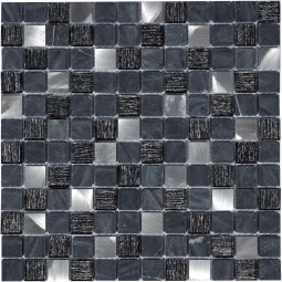 Black Velvet 23x23x4 Стеклянная мозаика  Black Velvet Caramelle 298x298 мм