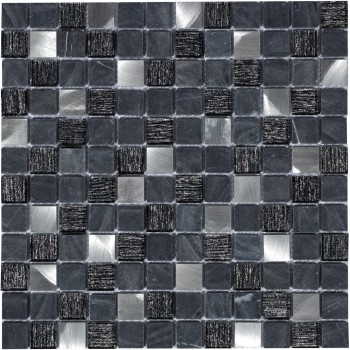 Black Velvet 23x23x4 Стеклянная мозаика  Black Velvet Caramelle 298x298 мм