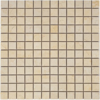 Botticino POL 23x23x7 Мраморная мозаика  Pietrine Caramelle 298x298 мм