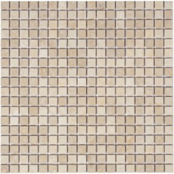 Botticino MAT 15x15x4 Мраморная мозаика  Piet Botticino MAT 15 Caramelle 305x305 мм
