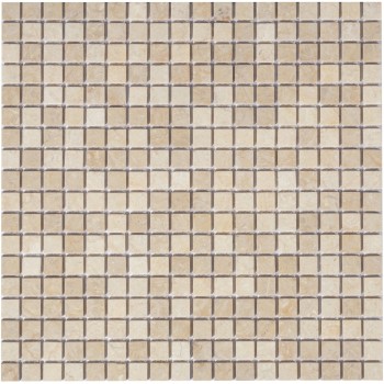 Botticino MAT 15x15x4 Мраморная мозаика  Piet Botticino MAT 15 Caramelle 305x305 мм