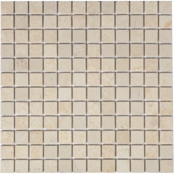 Botticino MAT 23x23x4 Мраморная мозаика  Pietrine Caramelle 298x298 мм