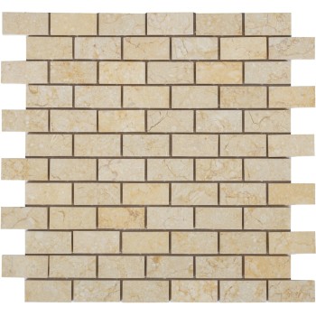 Botticino POL 23x48x7 Мраморная мозаика  Pietrine Caramelle 298x298 мм