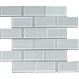 Mattoni Bianchi 50x100 Стеклянная мозаика  Mattoni Bianchi Caramelle 300x300 мм