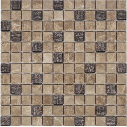 Bronze Velour 23x23x4 Стеклянная мозаика  Bronze Velour Caramelle 298x298 мм