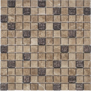 Bronze Velour 23x23x4 Стеклянная мозаика  Bronze Velour Caramelle 298x298 мм