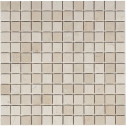 Crema Marfil MAT 23x23x4 Мраморная мозаика  Pietrine Caramelle 298x298 мм