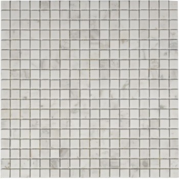 Dolomiti bianco POL 15x15x4 Мраморная мозаика  Pietrine Dolomiti POL 15x15x4 Caramelle 305x305 мм