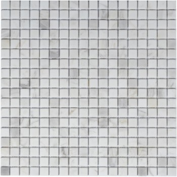 Dolomiti bianco MAT 15x15x4 Мраморная мозаика  Pietrine Dolomiti MAT 15x15x4 Caramelle 305x305 мм