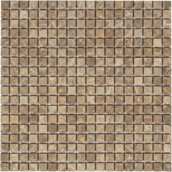 Emperador Light MAT 15x15x4 Мраморная мозаика Caramelle 305x305 мм