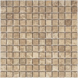Emperador Light MAT 23x23x4 Мраморная мозаика Caramelle 298x298 мм