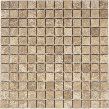 Emperador Light MAT 23x23x4 Мраморная мозаика Caramelle 298x298 мм