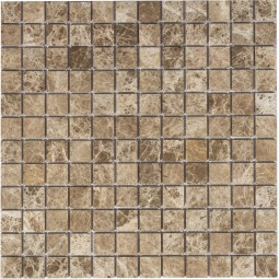 Emperador Light POL 23x23x4 Мраморная мозаика  Pietrine Caramelle 298x298 мм