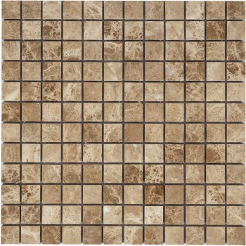 Emperador Light POL 23x23x7 Мраморная мозаика  Pietrine Caramelle 298x298 мм