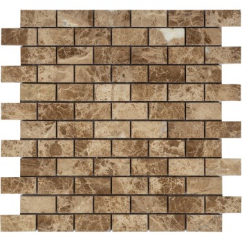 Emperador Light POL 23x48x7 Мраморная мозаика  Pietrine Caramelle 298x298 мм