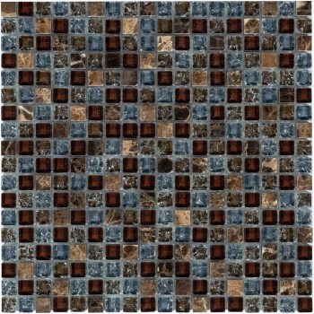 Fiji 15x15x8 Мозаика из камня и стекла  Fiji Caramelle 305x305 мм