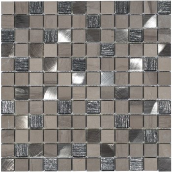 Grey Velvet 23x23x4 Стеклянная мозаика  Grey Velvet Caramelle 298x298 мм