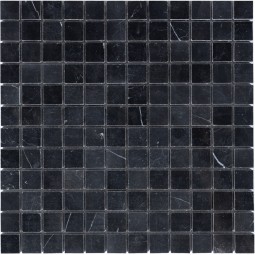 Nero oriente POL 23x23x7 Мраморная мозаика  Pietrine Nero POL 23x23x7 Caramelle 298x298 мм