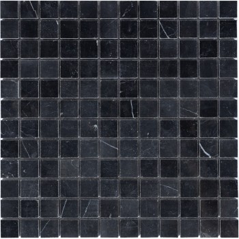 Nero oriente POL 23x23x7 Мраморная мозаика  Pietrine Nero POL 23x23x7 Caramelle 298x298 мм
