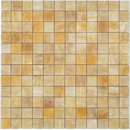 Onice beige POL 23x23x8 Мозаика из оникса  Pietrine Onice Beige POL 23x23x8 Caramelle 298x298 мм
