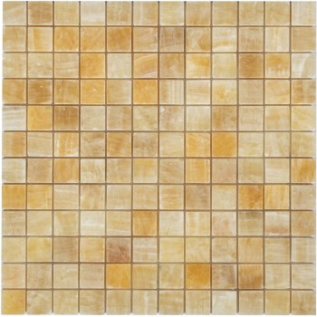 Onice beige POL 23x23x8 Мозаика из оникса  Pietrine Onice Beige POL 23x23x8 Caramelle 298x298 мм