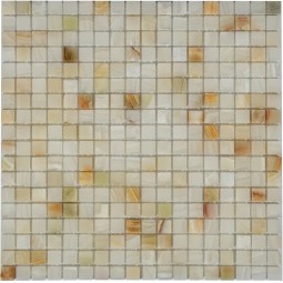 Onice Jade Bianco POL 15x15x7 Мозаика из оникса  Pietrine Onice Jade Bianco 15x15x7 Caramelle 305x305 мм