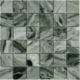 Onice Verde oliva POL 48x48x7 Мраморная мозаика Caramelle 305x305 мм