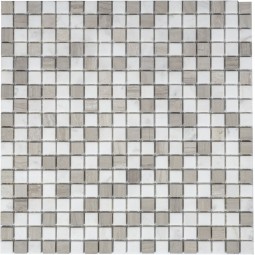 Pietra Mix 2 MAT 15x15x4 Мраморная мозаика  Pietrine Mix 2 MAT 15x15x4 Caramelle 305x305 мм