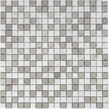 Pietra Mix 2 MAT 15x15x4 Мраморная мозаика  Pietrine Mix 2 MAT 15x15x4 Caramelle 305x305 мм