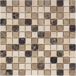 Pietra Mix 1 MAT 23x23x4 Мраморная мозаика  Pietrine Mix 1 MAT 23x23x4 Caramelle 298x298 мм