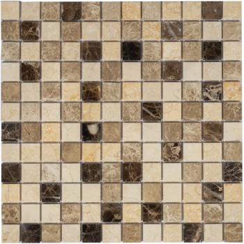 Pietra Mix 1 POL 23x23x4 Мраморная мозаика  Pietrine Mix 1 POL 23x23x4 Caramelle 298x298 мм