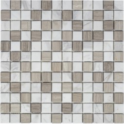 Pietra Mix 2 MAT 23x23x4 Мраморная мозаика  Pietrine Mix 2 MAT 23x23x4 Caramelle 298x298 мм
