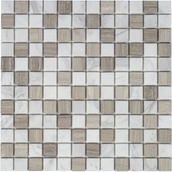 Pietra Mix 2 MAT 23x23x4 Мраморная мозаика  Pietrine Mix 2 MAT 23x23x4 Caramelle 298x298 мм