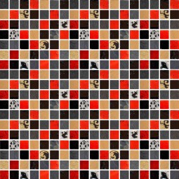 Orion 18 Мозаика из камня и стекла АРТМОМЕНТ 300х300 мм 