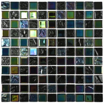 Bondi black-25 Стеклянная мозаика Bonaparte 300х300 мм Bondi black-25 Стеклянная мозаика Bonaparte 300х300 мм