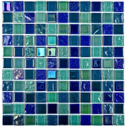 Bondi breeze-25 Стеклянная мозаика Bonaparte 300х300 мм