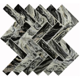 Hadar Black Стеклянная мозаика Bonaparte 286х286 мм