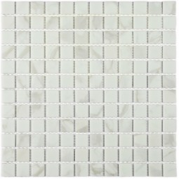 Mia White (matt) Стеклянная мозаика Bonaparte 300х300 мм