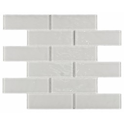 Rumba White Стеклянная мозаика Bonaparte 300х300 мм