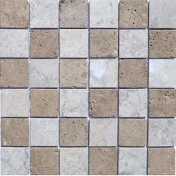 ШМБТ-сб-48 Мозаика из травертина Geomosaic 300x300 мм