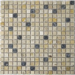 ТБСС-Пб-15  Мозаика из травертина Geomosaic 285x285 мм