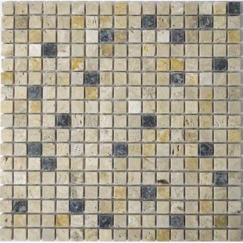 ТБСС-Пб-15  Мозаика из травертина Geomosaic 285x285 мм