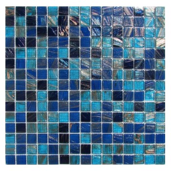 Blue Sea Стеклянная мозаика Философия мозаики 327x327 мм