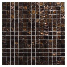E304 коричневый авантюрин Стеклянная мозаика Философия мозаики 327x327 мм