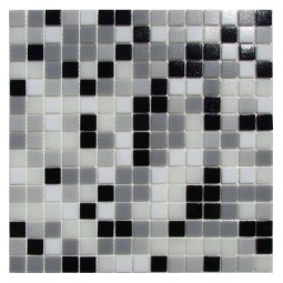 Mix Chess Стеклянная мозаика Философия мозаики 327x327 мм