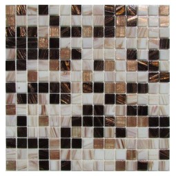Mix Chocolate Стеклянная мозаика Философия мозаики 327x327 мм