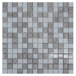 Mix Grey 20-4P  (MIX 2) Мраморная мозаика Философия мозаики 305x305 мм